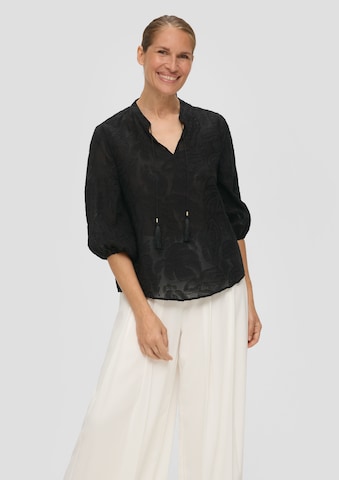 s.Oliver BLACK LABEL Blouse in Zwart: voorkant