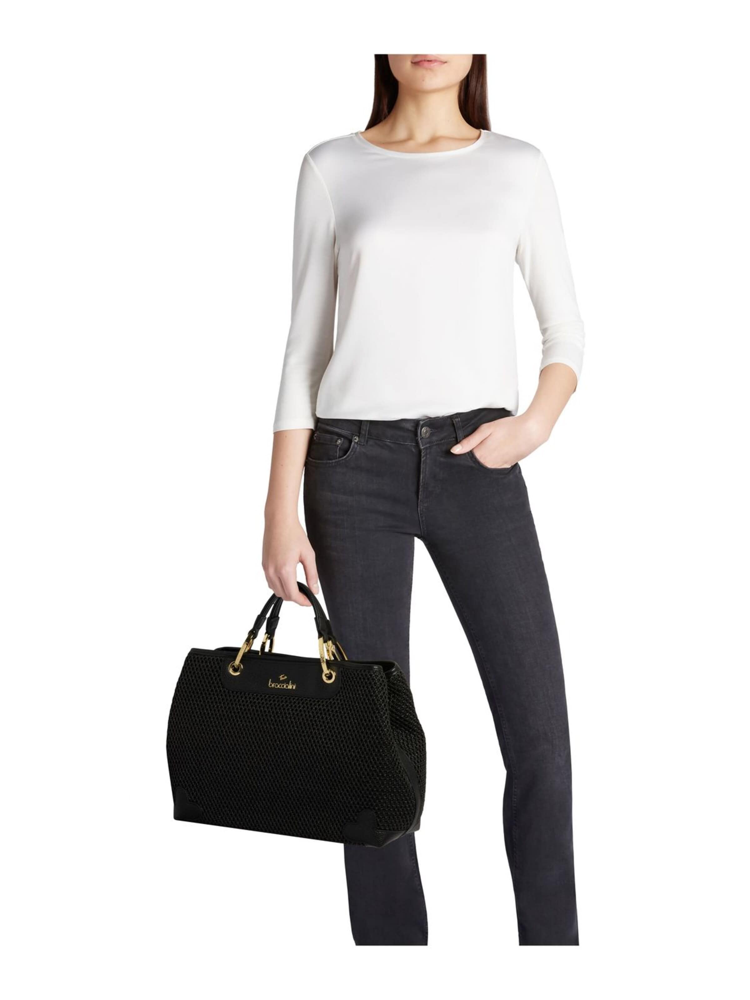 Braccialini Handbag 'Beth Tricot' in Black