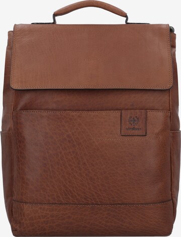 STRELLSON Backpack 'Hyde Park' in Brown: front