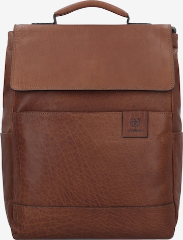 STRELLSON Backpack 'Hyde Park' in Brown: front
