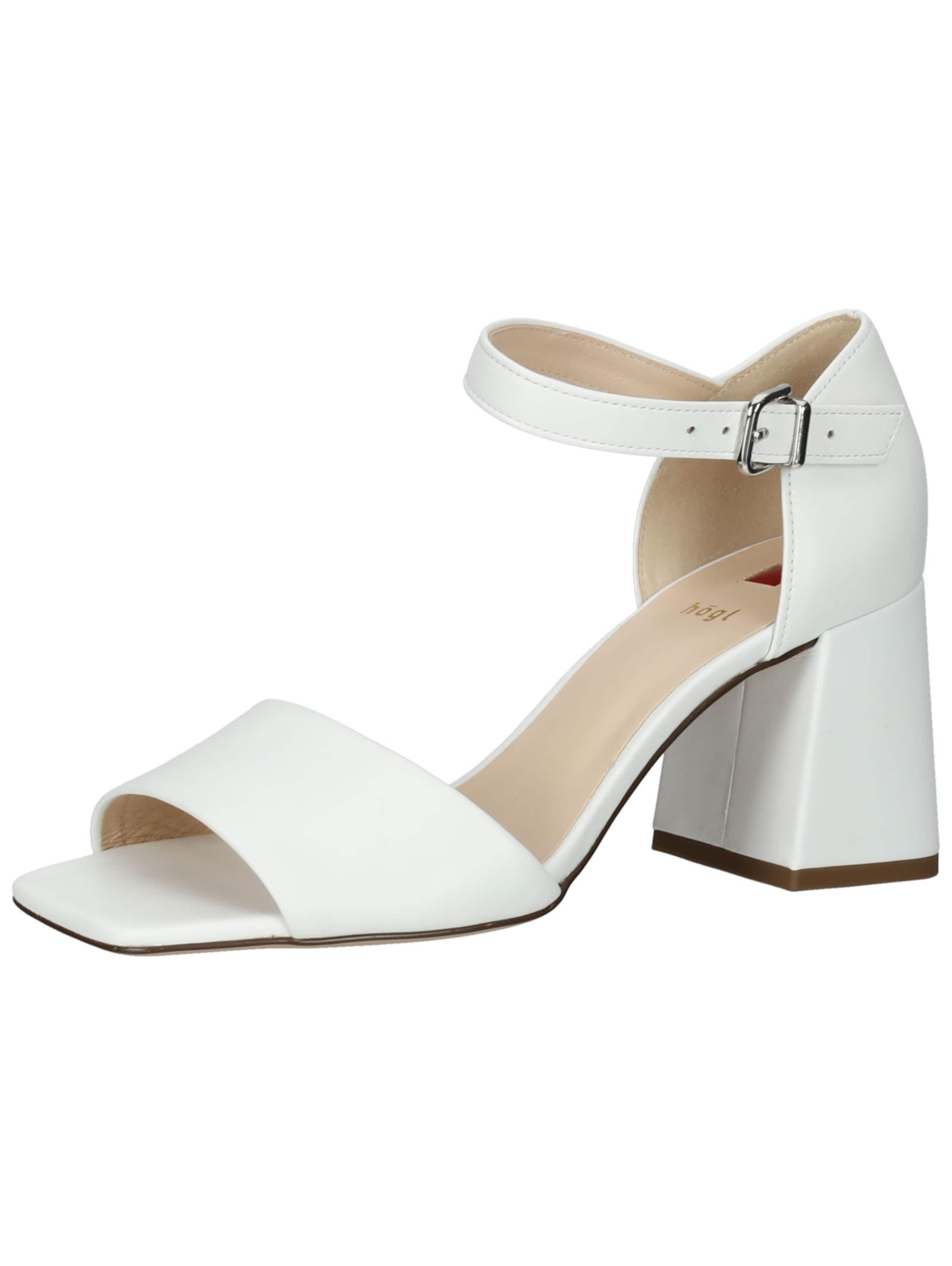 Sandalo con cinturino 'Beatrice' di Högl in bianco: frontale