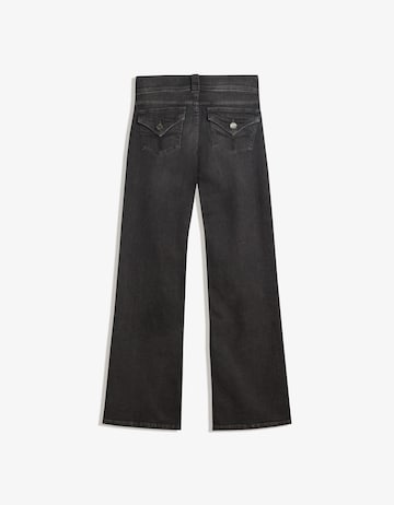 Bershka Bootcut Farmer - fekete
