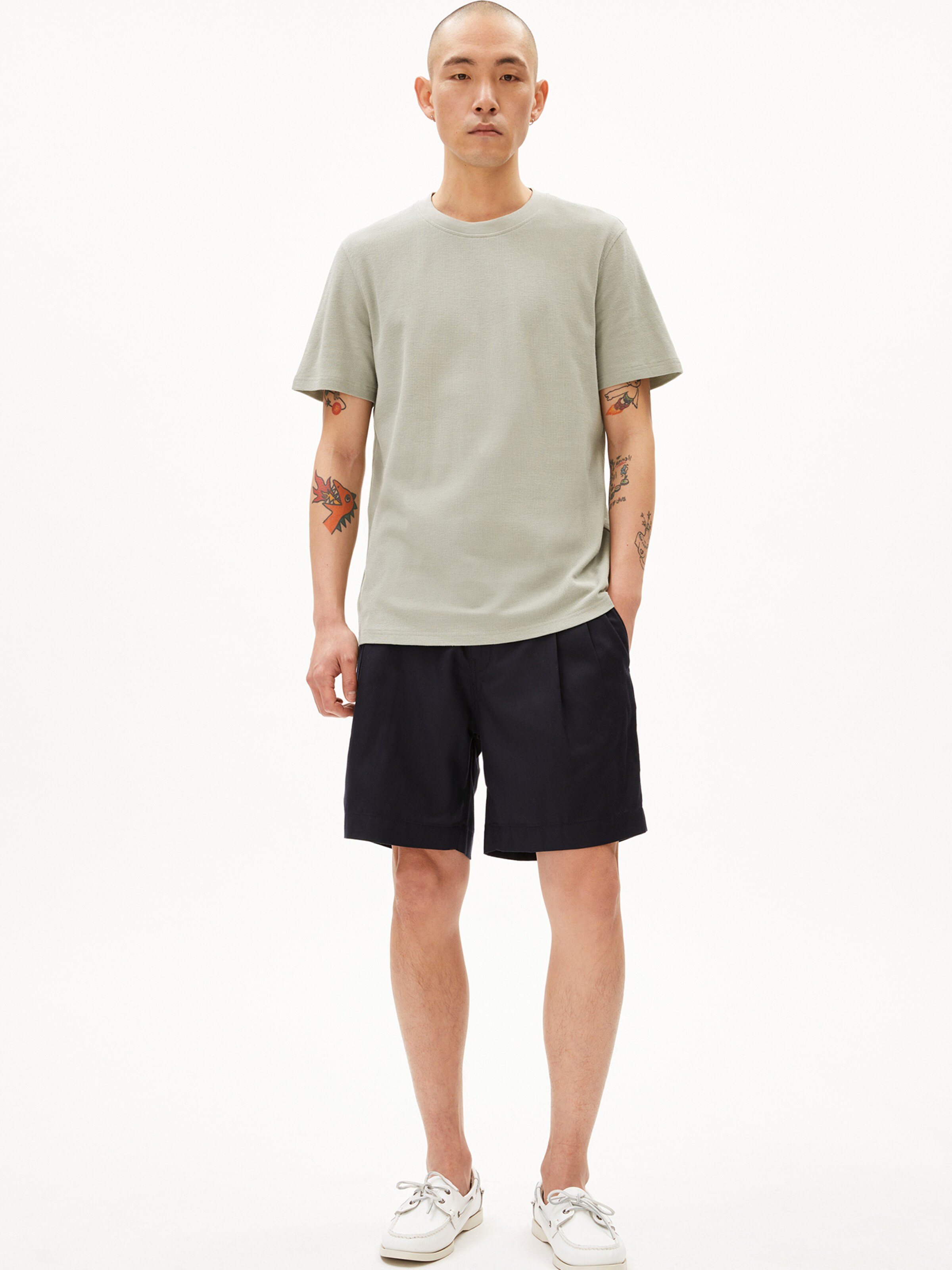 ARMEDANGELS Shirt in Groen: voorkant