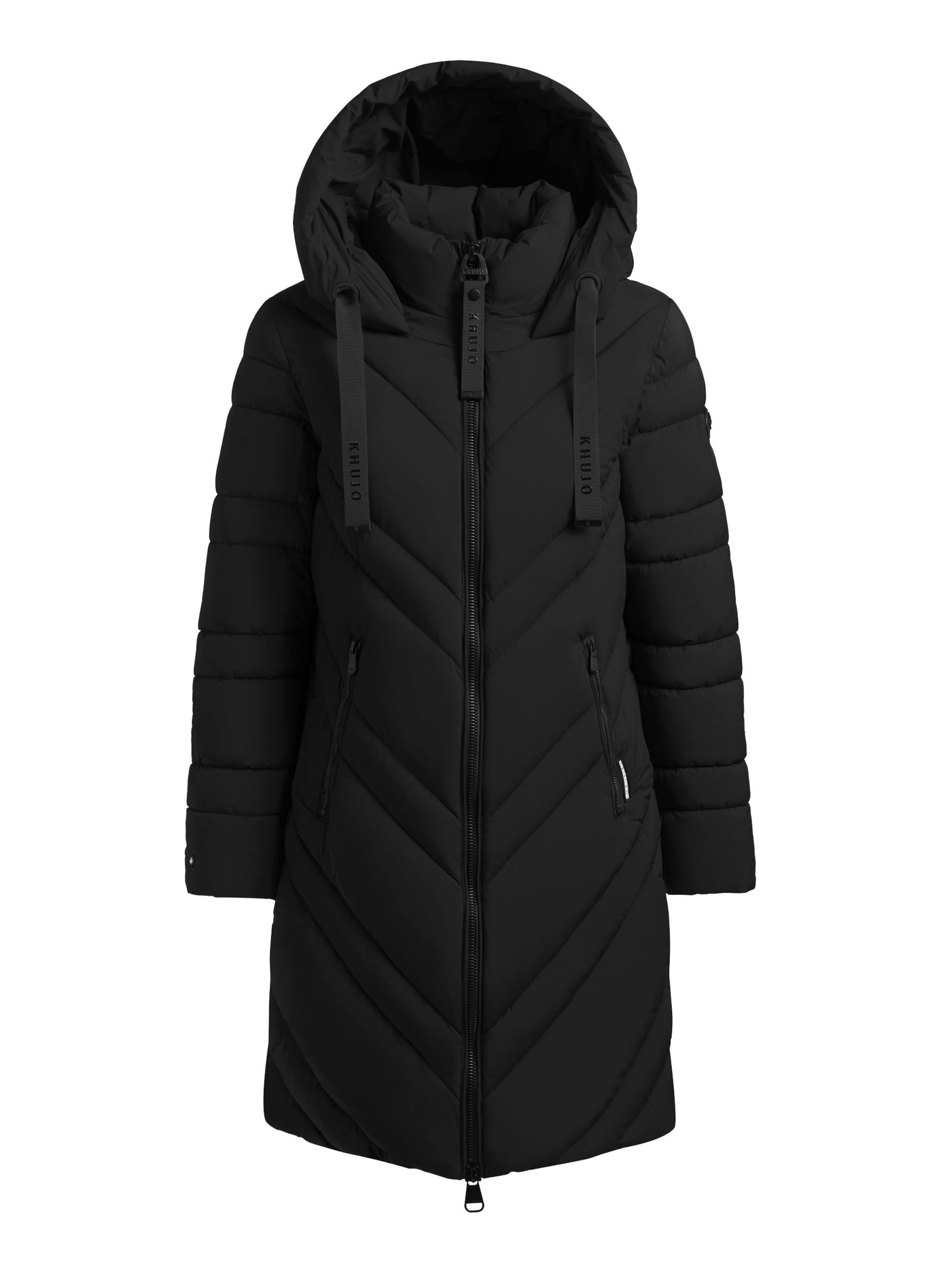 Manteau d’hiver 'Taby2' khujo en noir : devant