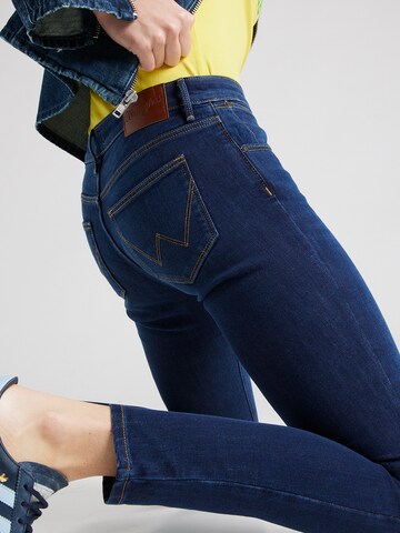 WRANGLER Skinny Džíny – modrá