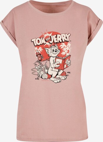 T-shirt 'Tom And Jerry - Rocket Prank' ABSOLUTE CULT en rose : devant