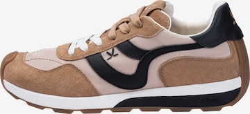 Baskets hautes LLOYD en beige : devant