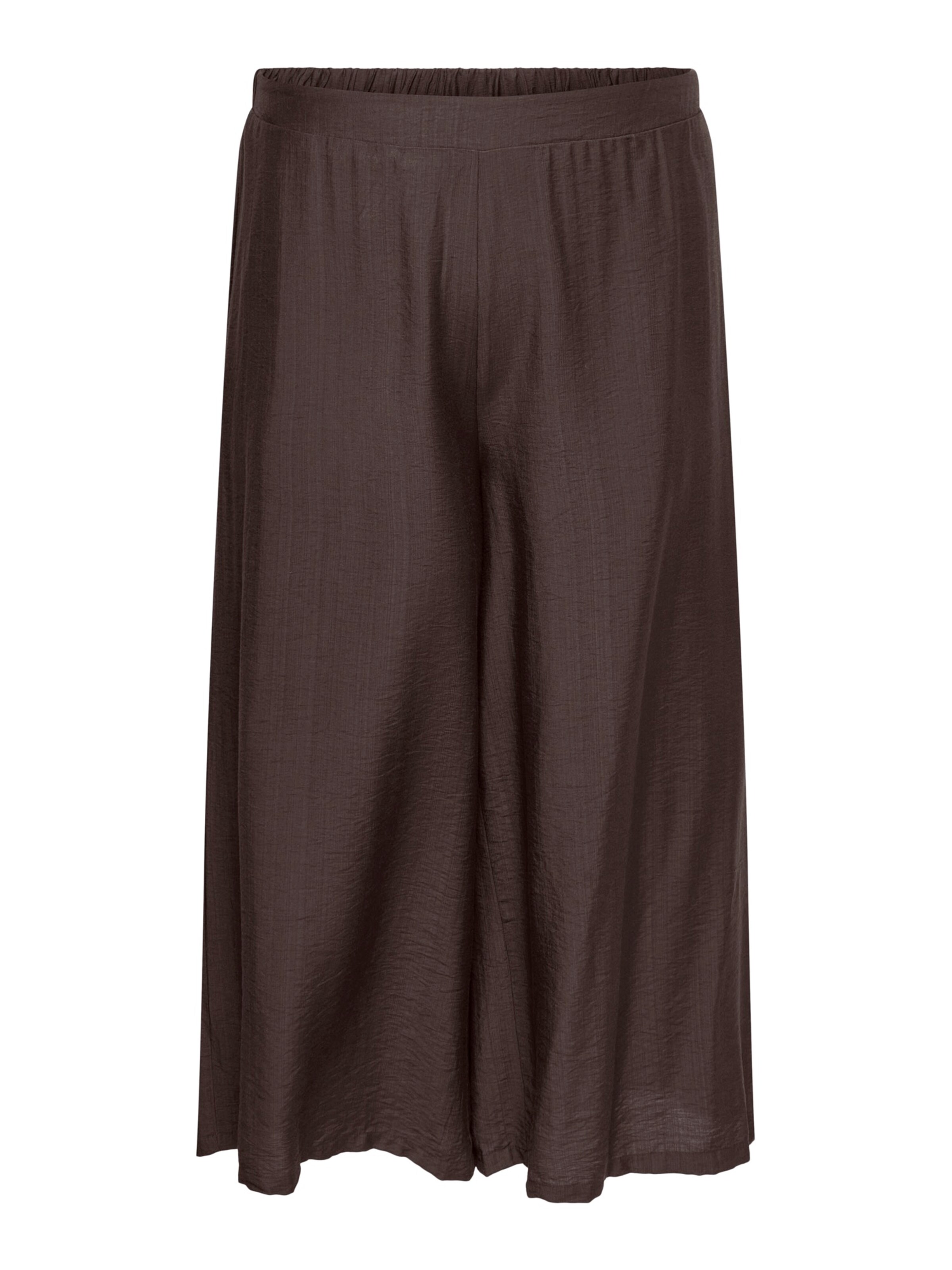 Wide Leg Pantalon 'CARJOANNA' ONLY Carmakoma en marron : devant