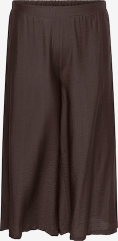 ONLY Carmakoma Wide Leg Housut 'CARJOANNA' värissä ruskea: etupuoli