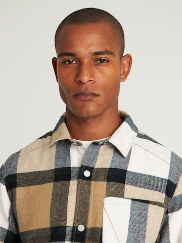 CHASIN' Regular fit Overhemd 'Axel Mick' in Beige