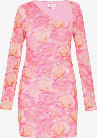 Robe IZIA en rose : devant