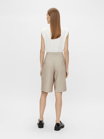 Y.A.S Loose fit Pleat-Front Pants 'Reemaj' in Beige