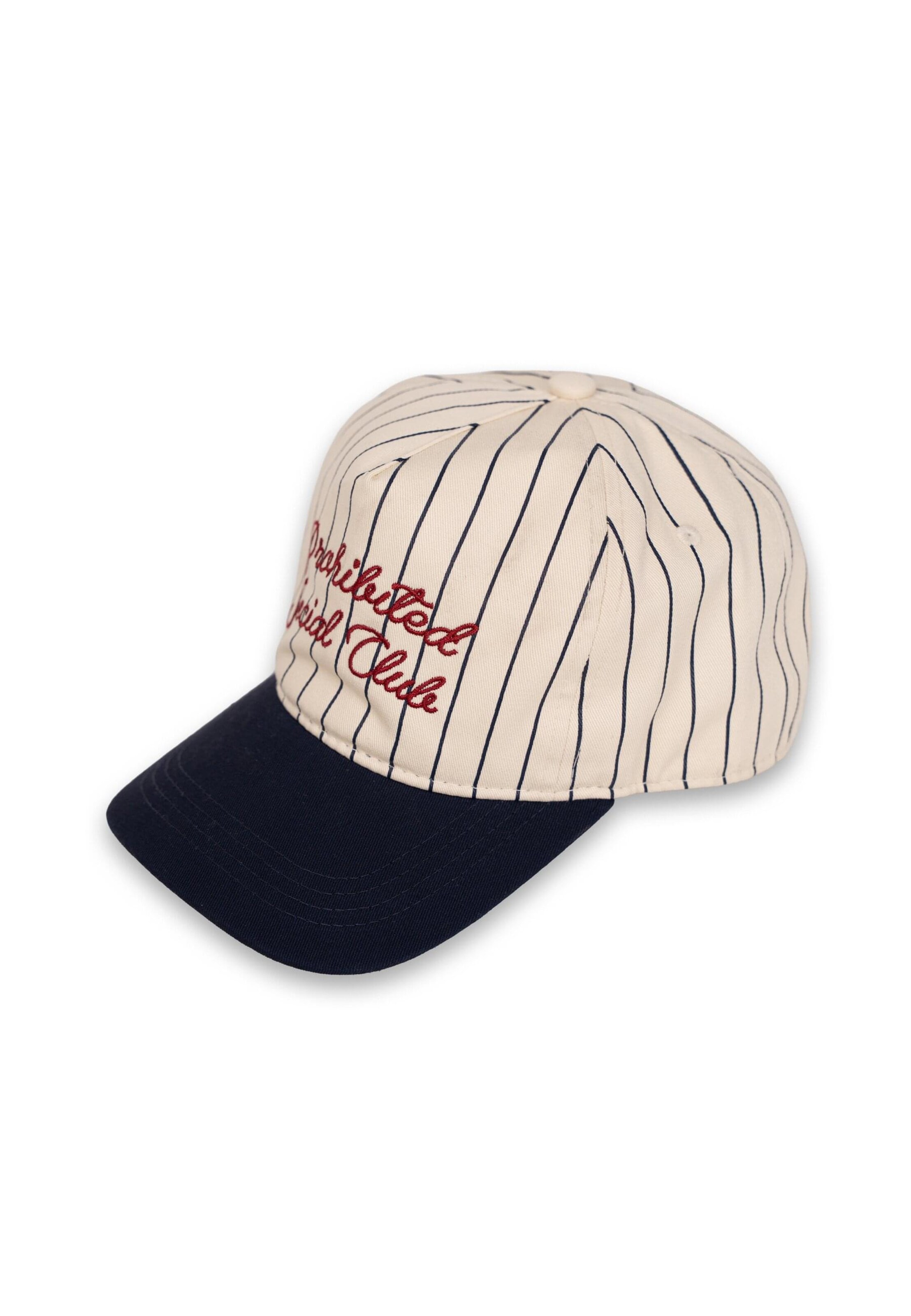 Casquette Prohibited en blanc : devant