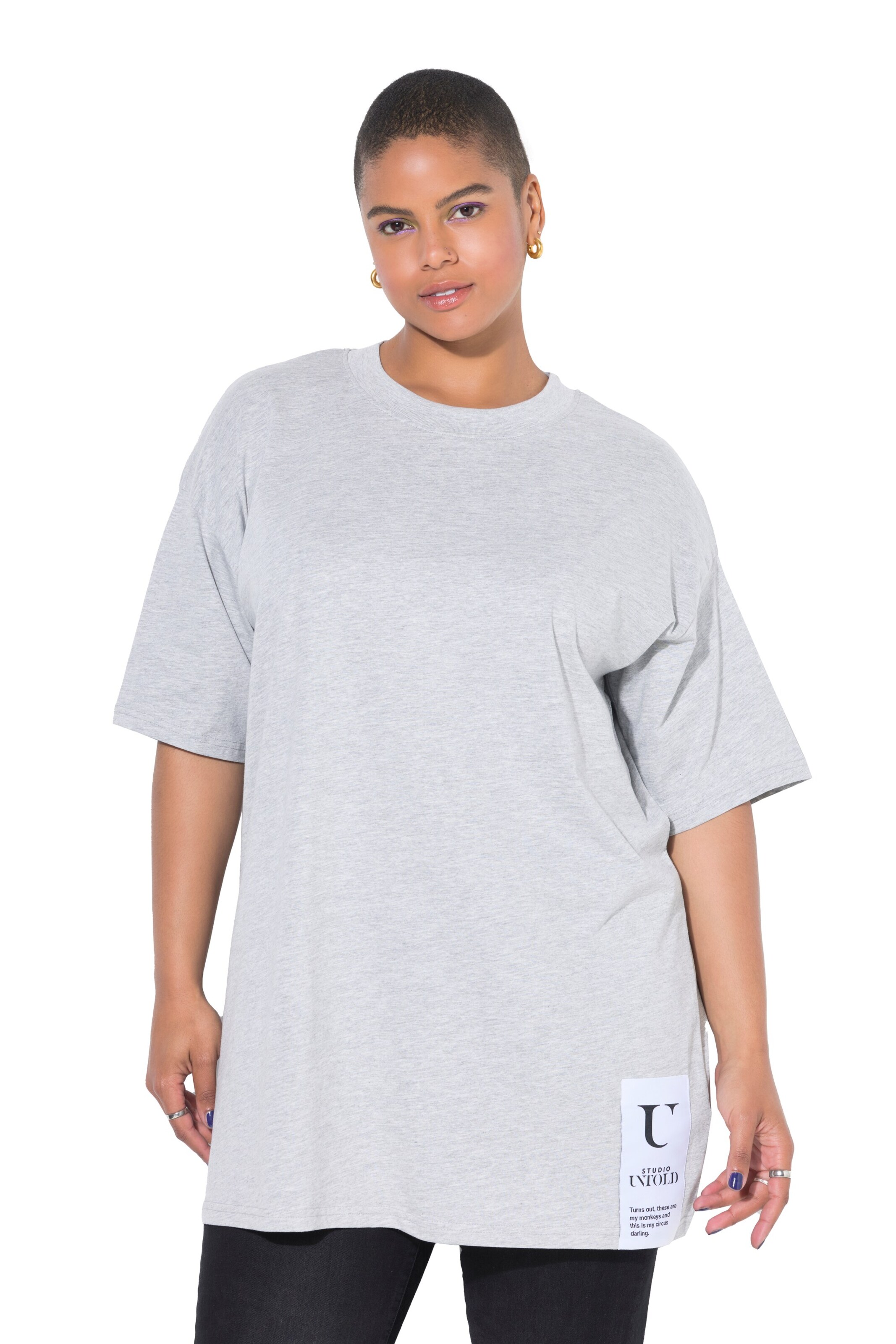 Studio Untold Shirt in Grey: front