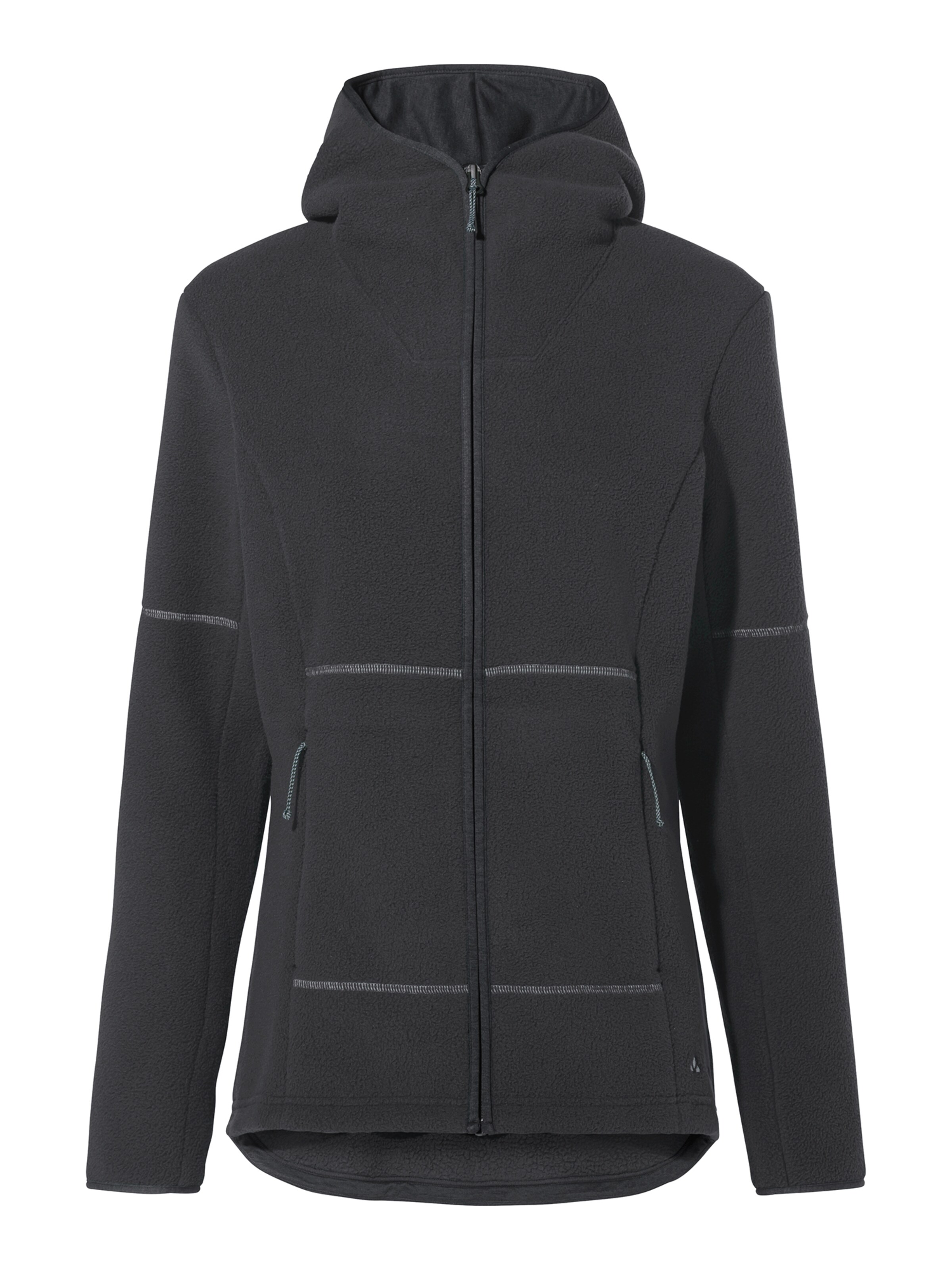 VAUDE Athletic fleece jacket 'Neyland II' in Black: front