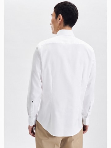 SEIDENSTICKER - Ajuste estrecho Camisa de negocios ' X-Slim ' en blanco
