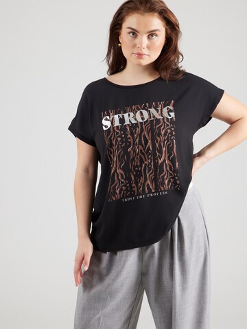 ONLY Carmakoma Shirt 'CARVigga' in Zwart: voorkant