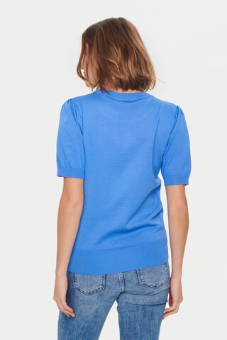 SAINT TROPEZ Pullover 'Mila' in Blau