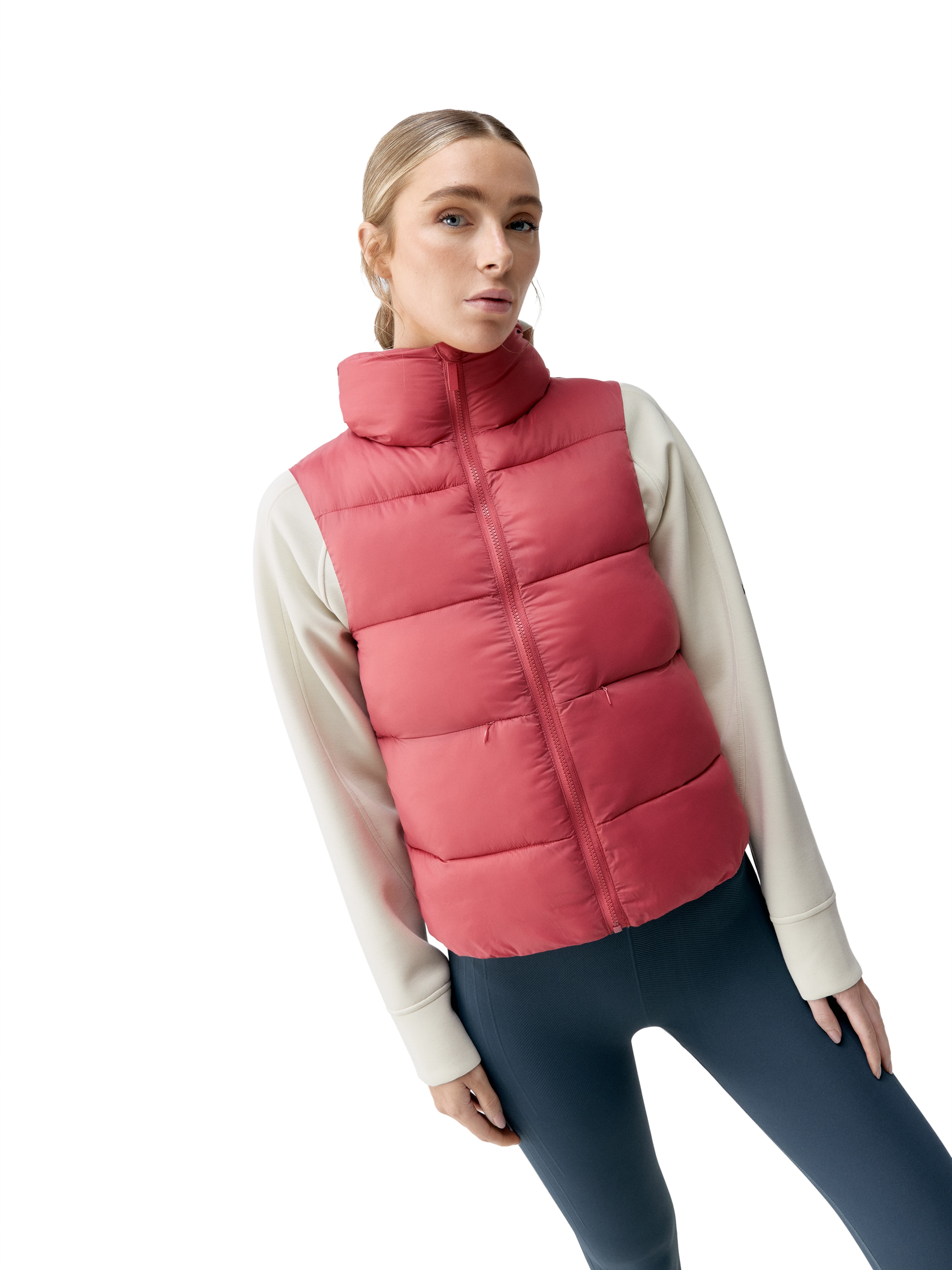Born Sportbodywarmer 'Jolie' in Oranje: voorkant
