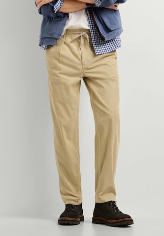 Effilé Pantalon chino Pepe Jeans en beige : devant
