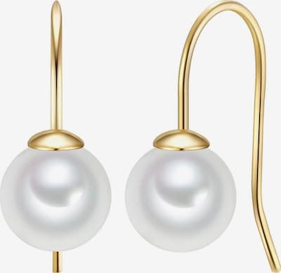 Trilani Ohrringe in goldgelb / perlweiß, Produktansicht