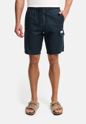 INDICODE JEANS Regular Cargobroek 'INCorry' in Blauw: voorkant