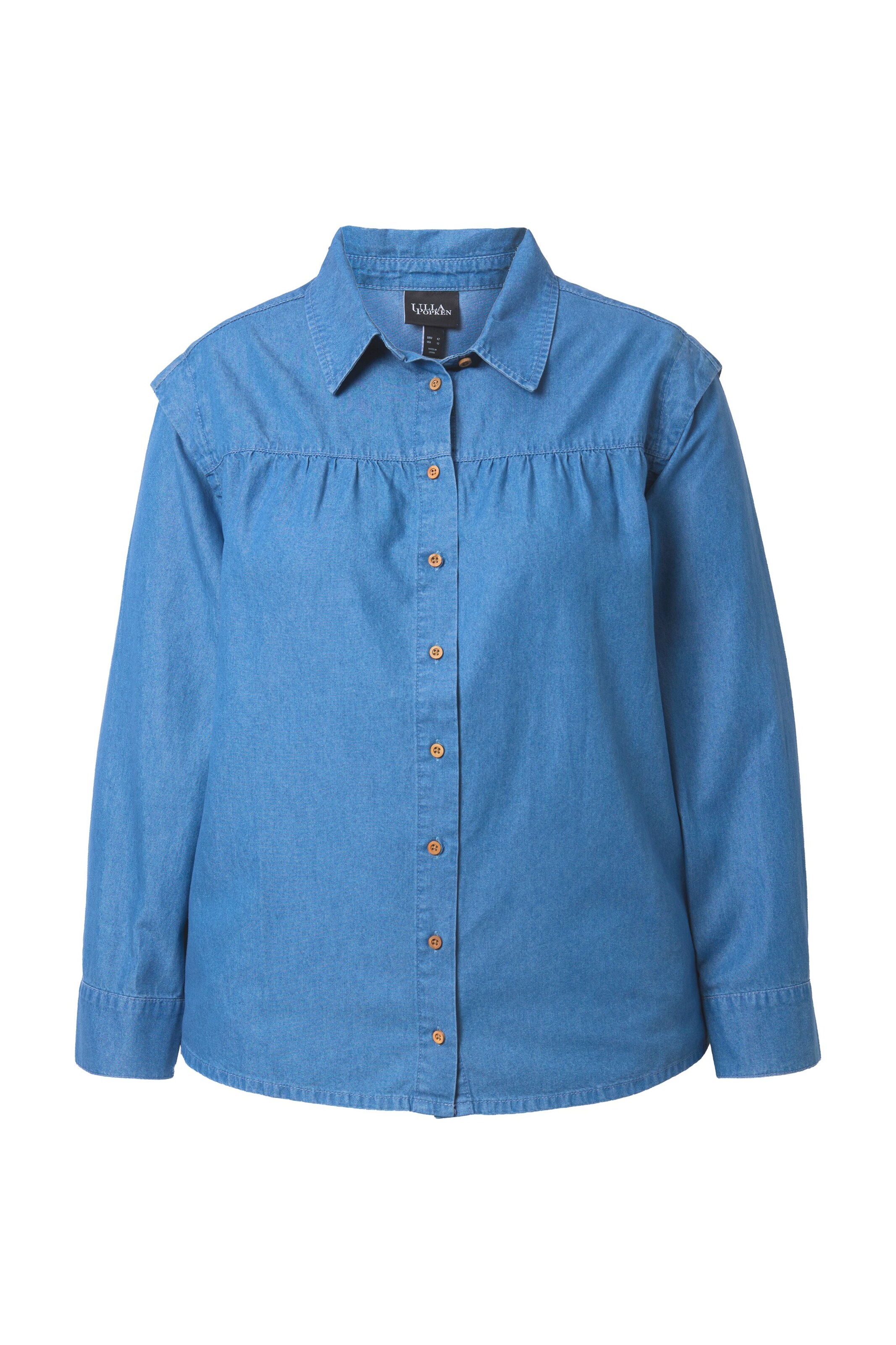 Ulla Popken Bluse in Blau: Vorderseite