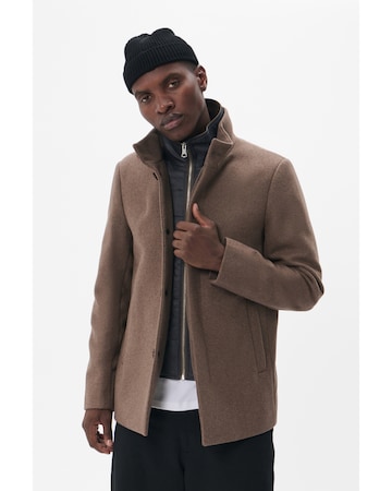 Coupe regular Veste mi-saison Matinique en beige : devant