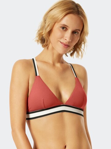 Triangle Hauts de bikini 'Aqua Californian Dream ' SCHIESSER en rouge : devant