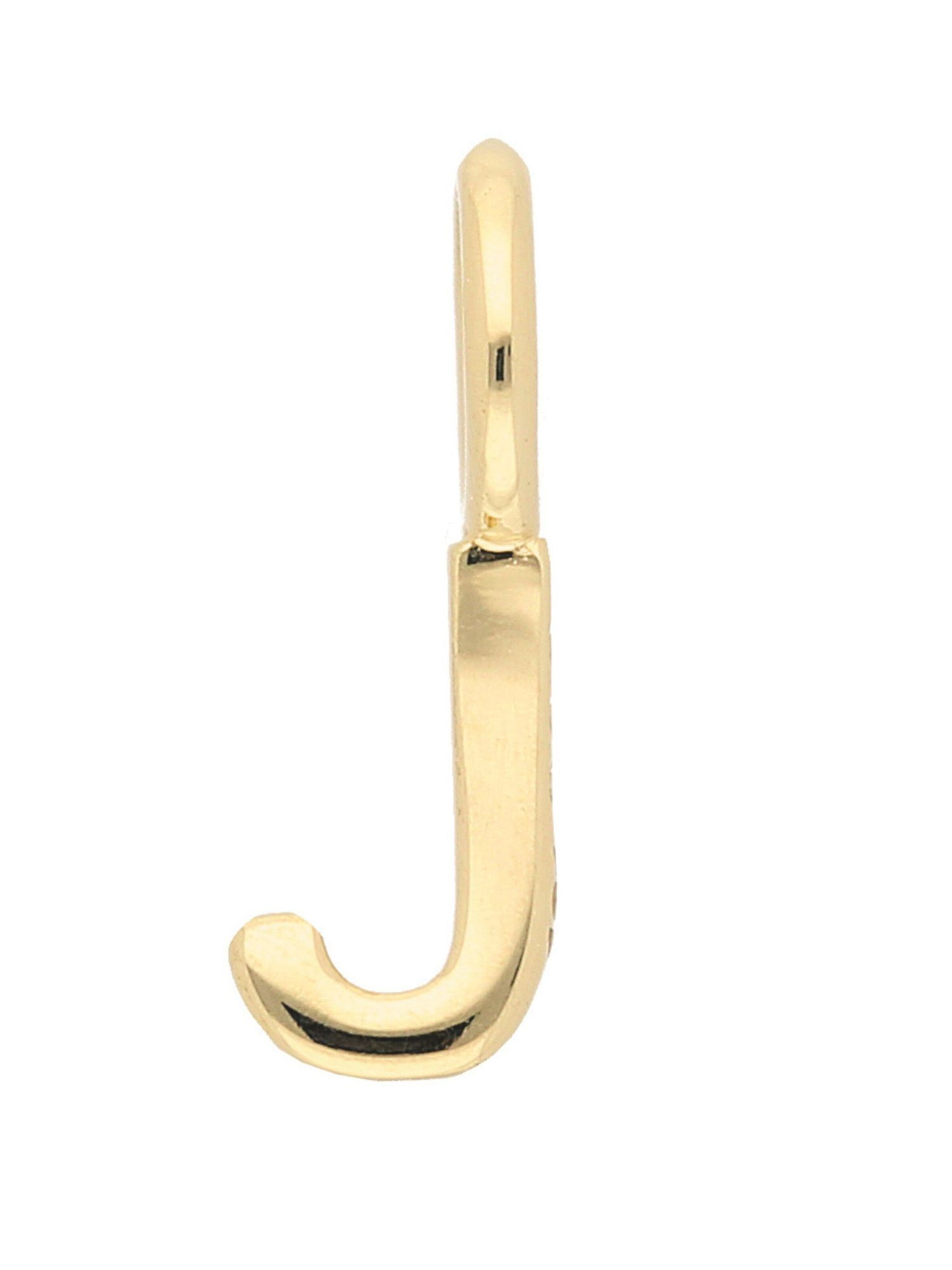 Adelia´s Anhänger 'J' in Gold: Vorderseite