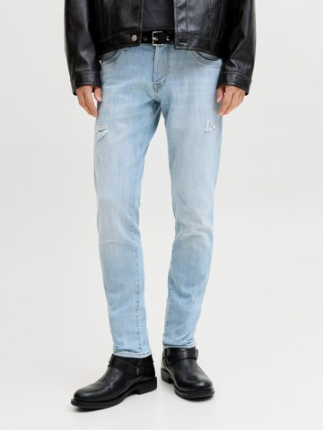 JACK & JONES Slimfit Jeans 'JJIGLENN JJLUKE' in Blauw: voorkant
