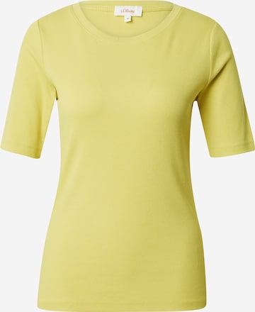 T-shirt s.Oliver en jaune : devant