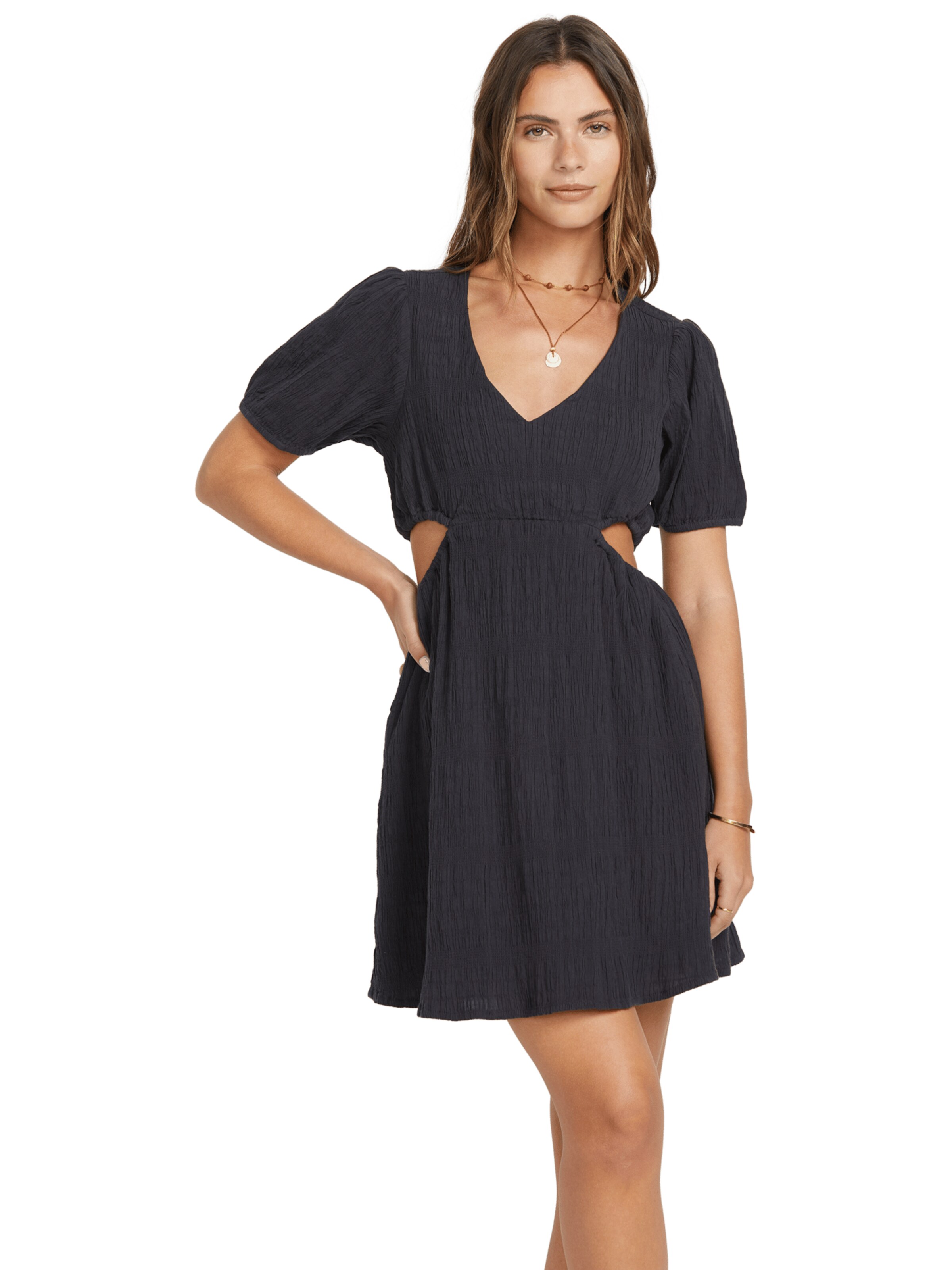 Robe 'Isnt She Sweet' BILLABONG en noir : devant