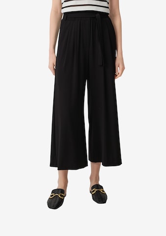 Regular Pantalon COMMA en noir : devant