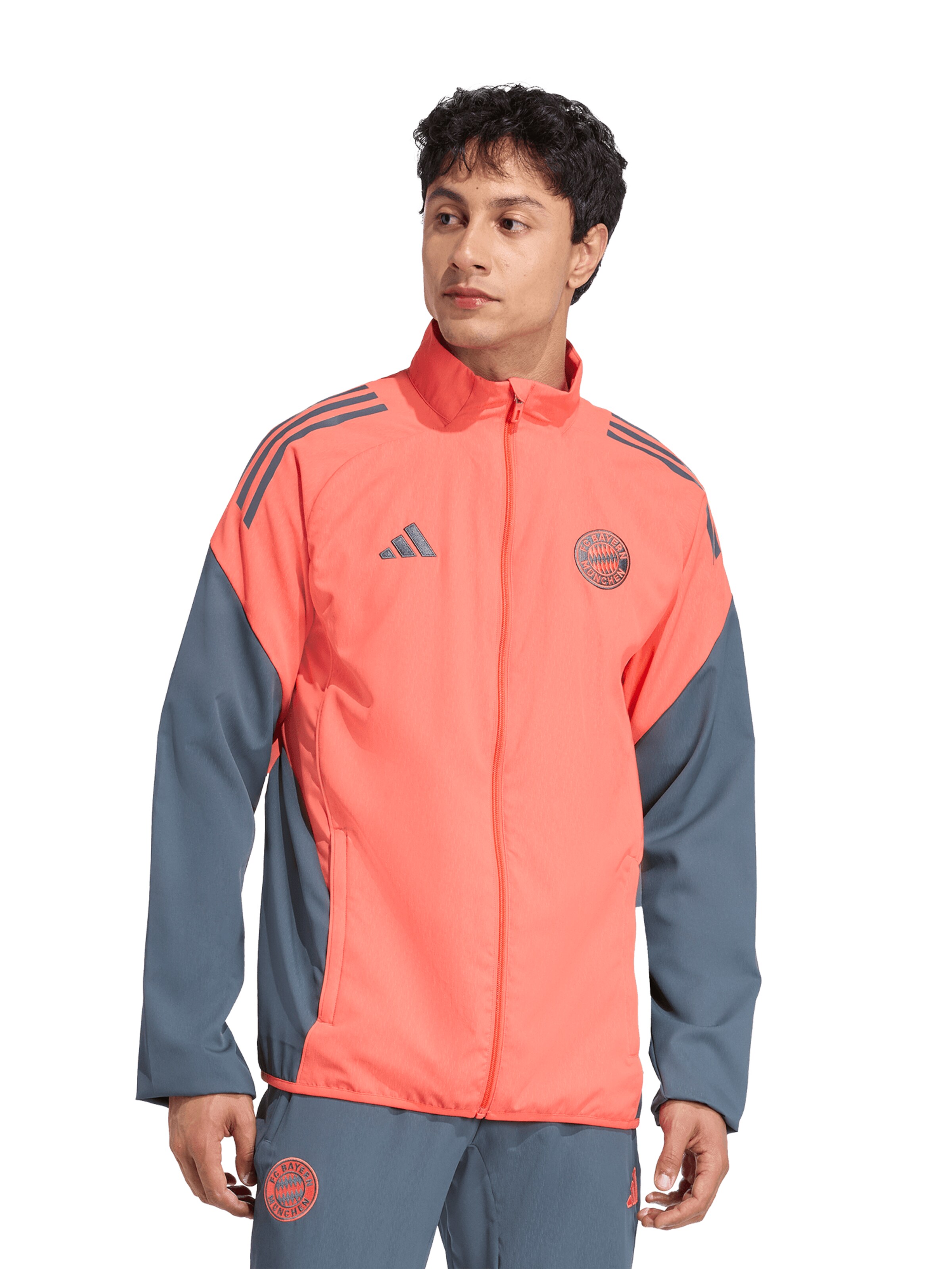 ADIDAS PERFORMANCE Training Jacket in Orange: front