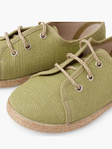 Scarpa bassa di Pisamonas in verde