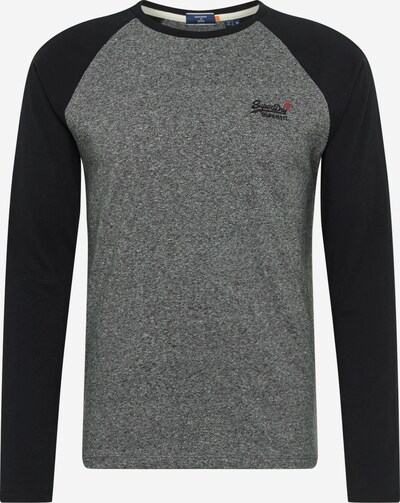 Superdry Shirt in de kleur Grijs gemêleerd / Zwart, Productweergave