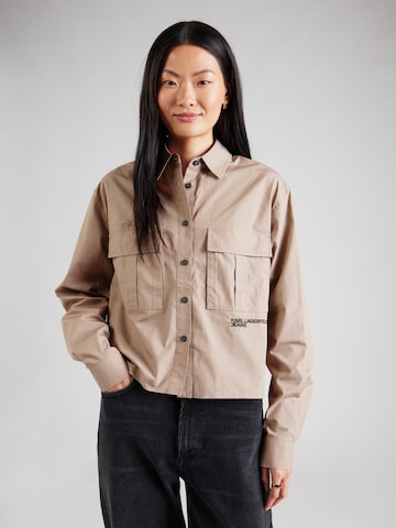 KARL LAGERFELD JEANS Pusero värissä beige: etupuoli