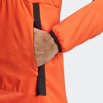 ADIDAS TERREX Skinny Funktionele fleece-jas in Oranje