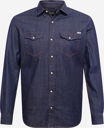 JACK & JONES Regular fit Button Up Shirt 'Sheridan' in Blue: front