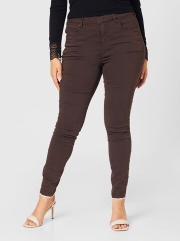 Zizzi Jeans 'MIA' in Brown: front