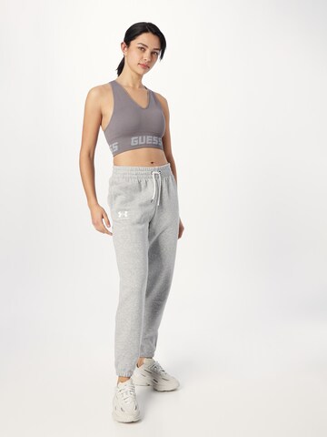 UNDER ARMOUR Tapered Sporthose 'Essential' in Grau