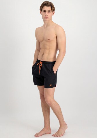 ALPHA INDUSTRIES Swimming shorts in Black