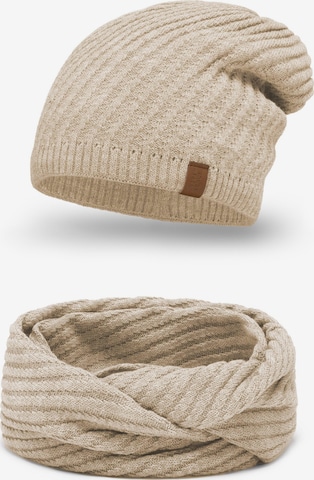 Vivisence Muts '7017 Set' in Beige: voorkant