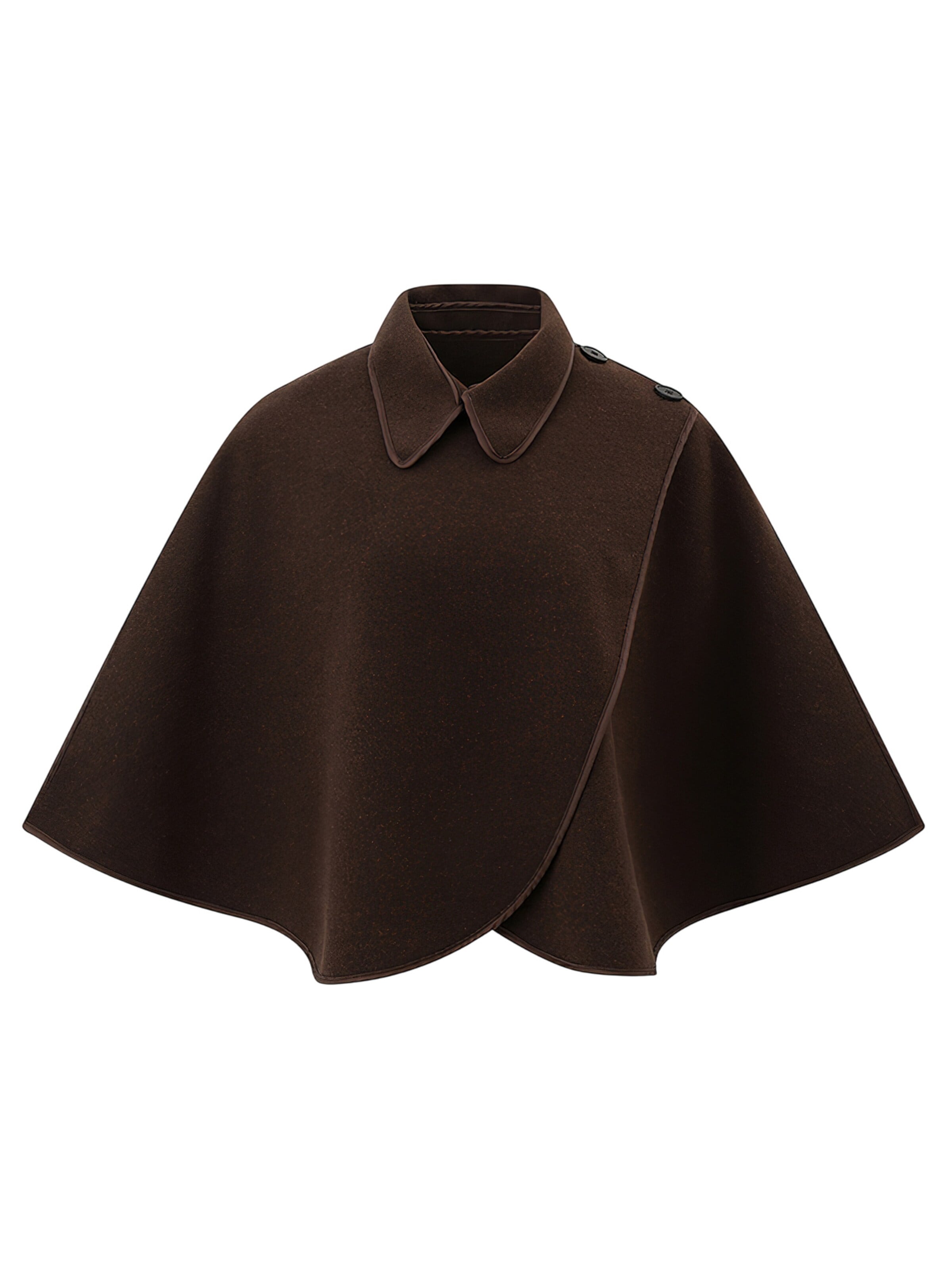 Magicshe Cape 'Elegantes Winter Cape' in Purple: front