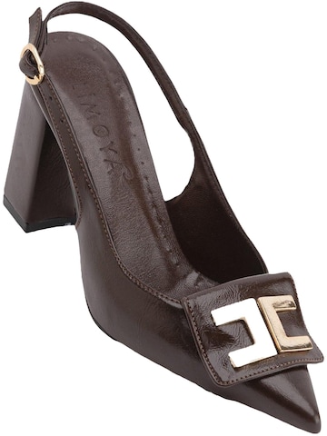 Limoya Slingback Pumps 'Rosmarin' in Brown: front