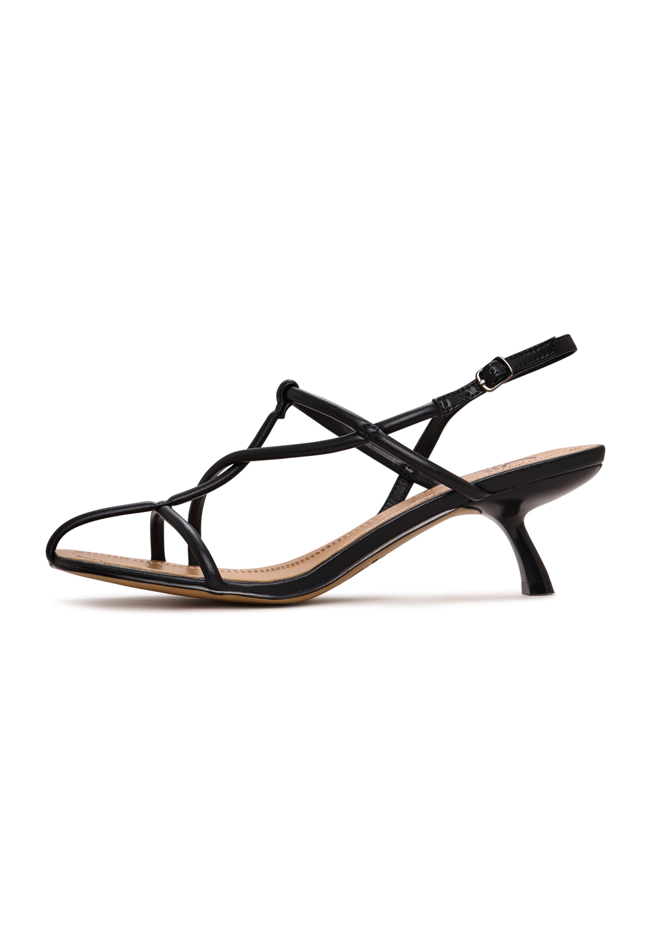 CESARE GASPARI Sandal in Black: front