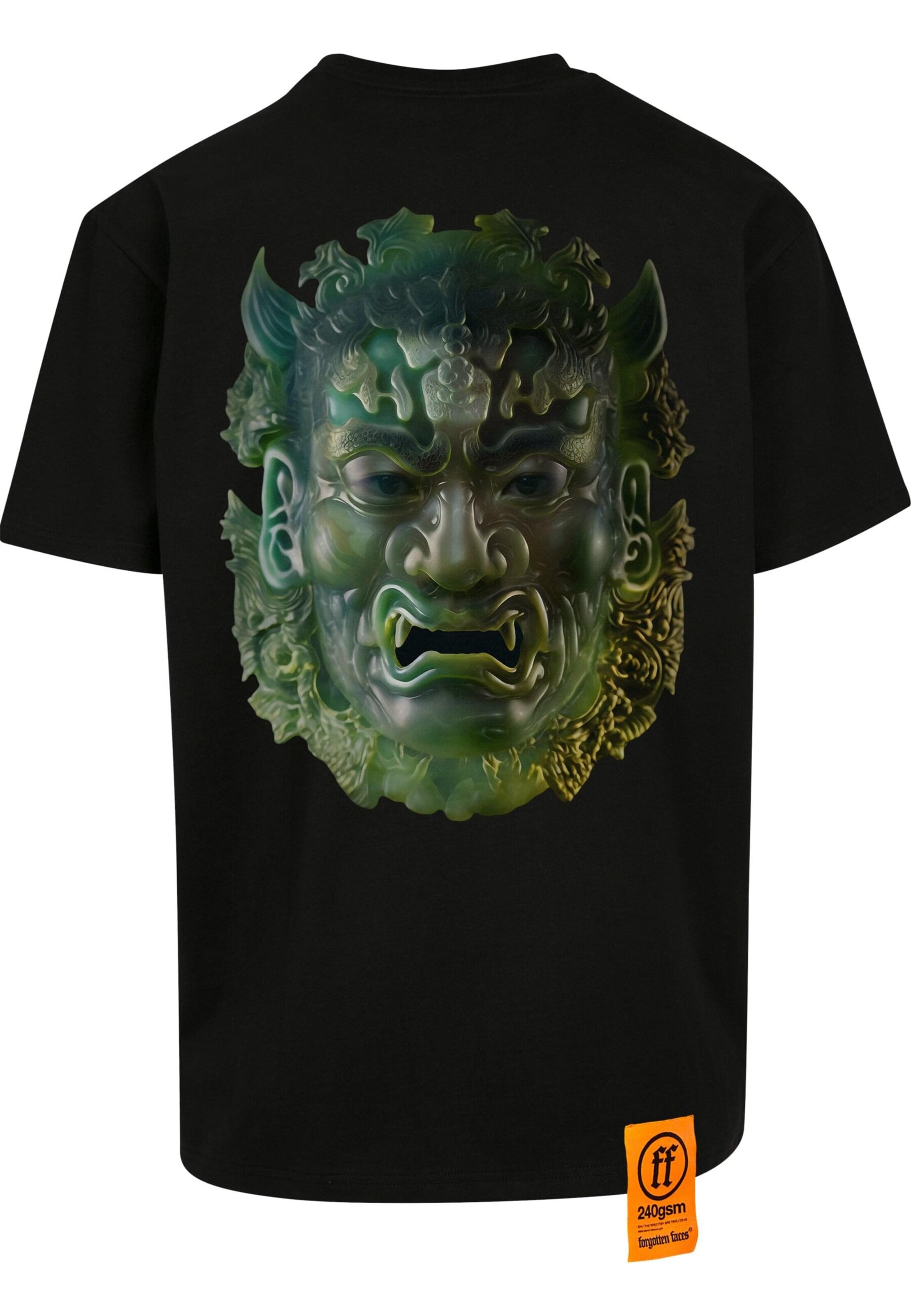 Forgotten Faces Tričko 'Jade Oni' – černá
