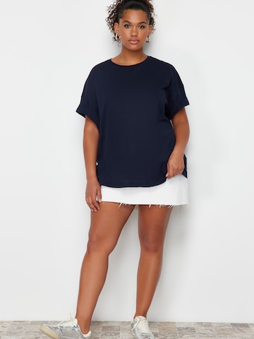 T-shirt Trendyol Curve en bleu