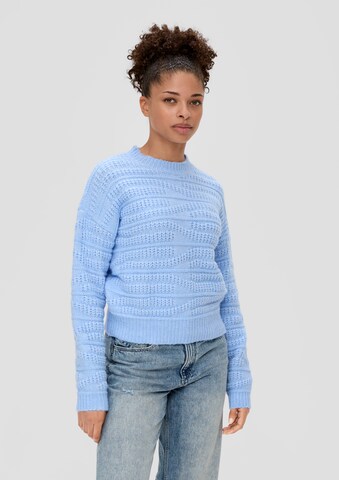 Pullover di QS in blu: frontale